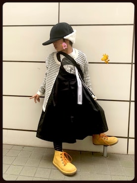 「ラブアンドピース2020」｜「アイテム（サロペット/オーバーオール）」を使った、☆RandM☆さん（キッズ・100cm）の秋コーディネート