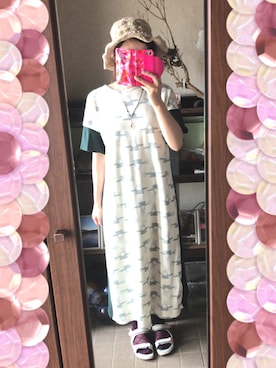 「ECCO」｜「アイテム（ワンピース/ドレス）」を使った、Ai♡myさん（レディース・160cm）の夏コーディネート