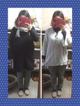 「ふりふ」｜「アイテム（その他アウター）」を使った、Ai♡myさん（レディース・160cm）の冬コーディネート