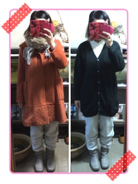 「ECCO」｜「アイテム（その他アウター）」を使った、Ai♡myさん（レディース・160cm）の冬コーディネート