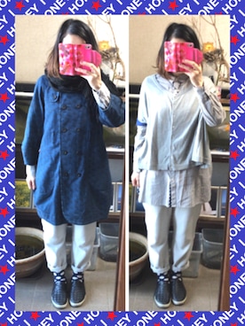 「ECCO」｜「アイテム（ジャケット/アウター）」を使った、Ai♡myさん（レディース・160cm）の春コーディネート