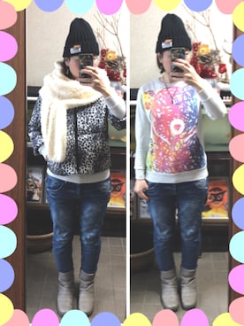 「ECCO」｜「アイテム（ジャケット/アウター）」を使った、Ai♡myさん（レディース・160cm）の冬コーディネート