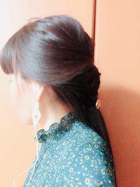 「くるりんぱヘアー」｜Tomo⋆｡˚✩さん（レディース・153cm）の春コーディネート