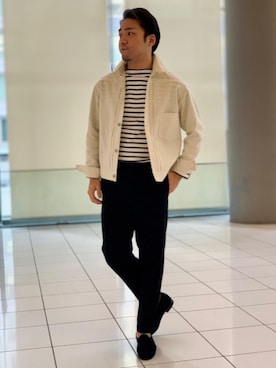 「green label relaxing（グリーンレーベルリラクシング）のアイテム（その他アウター）」を使った、oono_yさん（メンズ・172cm）の冬コーディネート