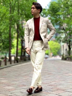 「green label relaxing（グリーンレーベルリラクシング）のアイテム（財布/小物）」を使った、oono_yさん（メンズ・172cm）の春コーディネート