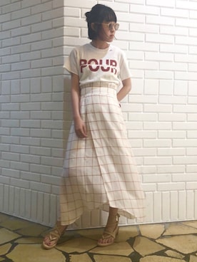 SNIDEL_official_snapさん(レディース・160cm)の夏コーディネート