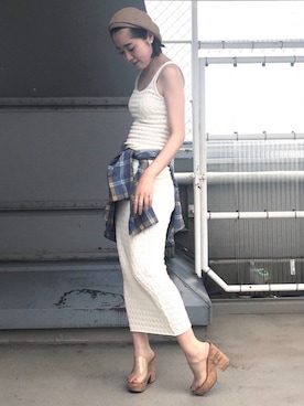 「snidel」｜SNIDEL_official_snapさん（レディース・160cm）の夏コーディネート