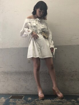 「PVC」｜SNIDEL_official_snapさん（レディース・160cm）の夏コーディネート