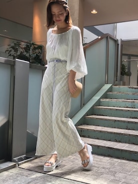 SNIDEL_official_snapさん（レディース・160cm）の夏コーディネート