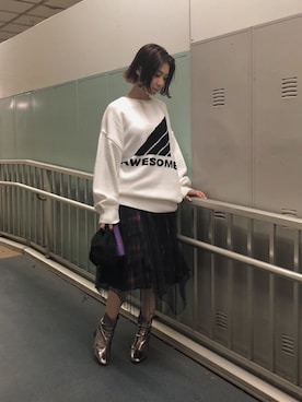 「snidel」｜SNIDEL_official_snapさん（レディース・160cm）の秋コーディネート