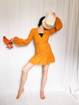 「Keepsake（キープセイク）のアイテム（ワンピース/ドレス）」を使った、张乐美子さん（レディース・162cm）の夏コーディネート