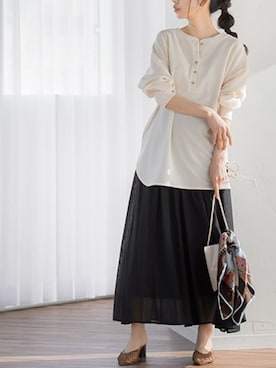 「Droite lautreamont（ドロワットロートレアモン）のアイテム」を使った、droite_zozoさん（レディース・160cm）の春コーディネート