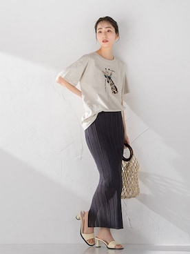 「Droite lautreamont（ドロワットロートレアモン）のアイテム」を使った、droite_zozoさん（レディース・160cm）の春コーディネート