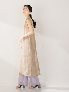 「Droite lautreamont（ドロワットロートレアモン）のアイテム」を使った、droite_zozoさん（レディース・160cm）の夏コーディネート