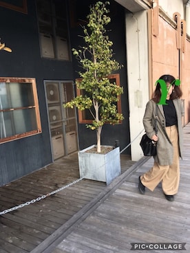 「pas de calais（パドカレ）のアイテム」を使った、yasukogoさん（レディース・153cm）の冬コーディネート