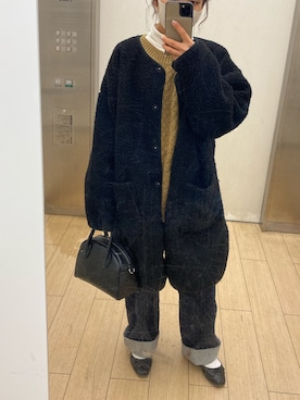 「シンフルコーデ」｜「アイテム（その他アウター）」を使った、a-ya🍒さん（レディース・152cm）の冬コーディネート