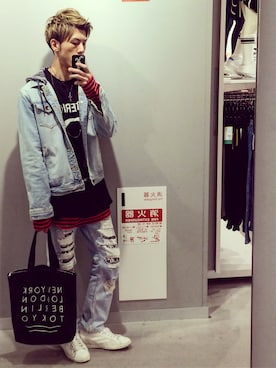 「long clothing（ロングクロージング）のアイテム」を使った、いっくんさん（メンズ・179cm）の冬コーディネート