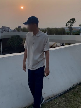 「pants」｜「アイテム（帽子）」を使った、yonasiさん（メンズ・182cm）の春コーディネート