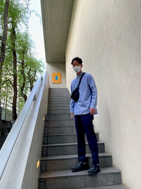 「ブルーボトルコーヒー」｜yuichiroさん（メンズ・183cm）の春コーディネート