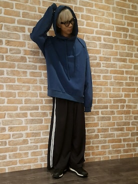 「CELINE（セリーヌ）のアイテム」を使った、にしおさん（メンズ・180cm）の冬コーディネート