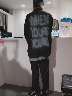 「soe（ソーイ）のアイテム（シャツ/ブラウス）」を使った、にしおさん（メンズ・180cm）の秋コーディネート
