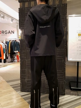「whiteland」｜「アイテム（ブルゾン）」を使った、にしおさん（メンズ・180cm）の秋コーディネート