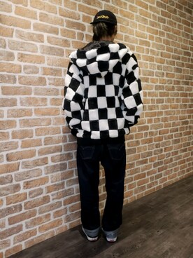 「DANKE SCHON（ダンケシェーン）のアイテム（ブルゾン）」を使った、にしおさん（メンズ・180cm）の冬コーディネート