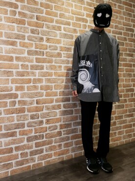 「99%IS-（ナインティナインパーセントイズ）のアイテム」を使った、にしおさん（メンズ・180cm）の冬コーディネート