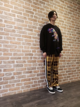 「JUUN.J（ジュンジェイ）のアイテム」を使った、にしおさん（メンズ・180cm）の冬コーディネート