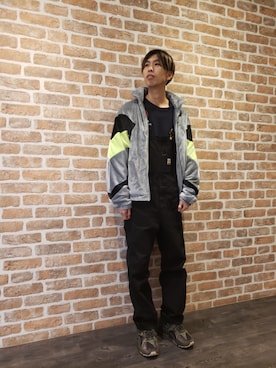 「DANKE SCHON（ダンケシェーン）のアイテム（ブルゾン）」を使った、にしおさん（メンズ・180cm）の冬コーディネート