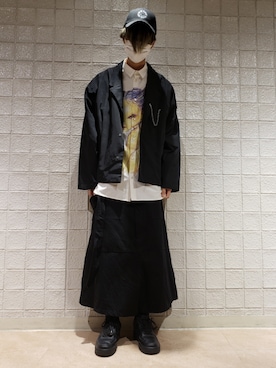 「DANKE SCHON（ダンケシェーン）のアイテム（テーラードジャケット）」を使った、にしおさん（メンズ・180cm）の春コーディネート