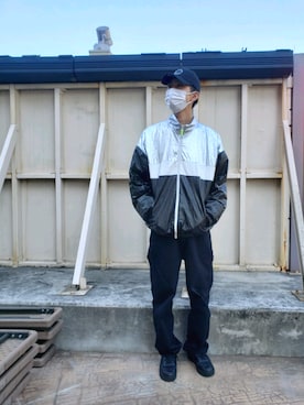 「DANKE SCHON（ダンケシェーン）のアイテム（ブルゾン）」を使った、にしおさん（メンズ・180cm）の春コーディネート