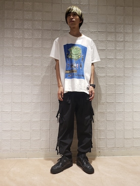 「KIDILL（キディル）のアイテム」を使った、にしおさん（メンズ・180cm）の夏コーディネート