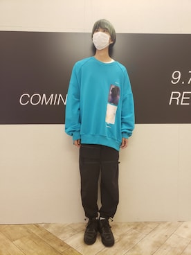 「L.H.P Private Brand（エルエイチピープライベートブランド）のアイテム（パンツ）」を使った、にしおさん（メンズ・180cm）の夏コーディネート