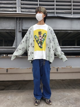 「KIDILL（キディル）のアイテム」を使った、にしおさん（メンズ・180cm）の秋コーディネート