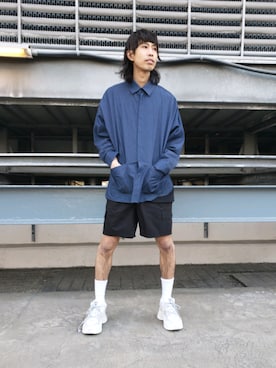 「NakedWolfe（ネイキッドウルフ）のアイテム」を使った、にしおさん（メンズ・180cm）の春コーディネート