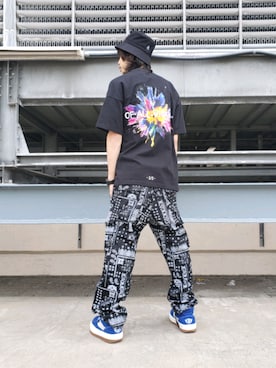 「AZSのアイテム」を使った、にしおさん（メンズ・180cm）の春コーディネート