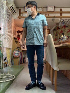 「Perry Ellis（ペリーエリス）のアイテム」を使った、cbabcさん（メンズ・168cm）の春コーディネート