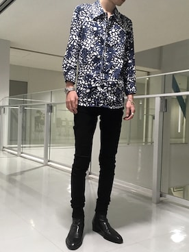 「UNIQLO（ユニクロ）のWOMEN ウルトラストレッチジーンズ（デニムパンツ）」を使った、kimさん（メンズ・173cm）の夏コーディネート