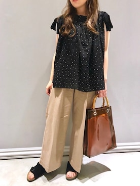 「Casselini（キャセリーニ）のアイテム」を使った、Y.Myuさん（レディース・151cm）の夏コーディネート