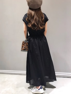 「SHARE PARK（シェアパーク）のアイテム（ハンチング/ベレー帽）」を使った、Y.Myuさん（レディース・151cm）の夏コーディネート