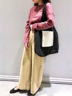 「the case（ザケース）のアイテム」を使った、Y.Myuさん（レディース・151cm）の秋コーディネート