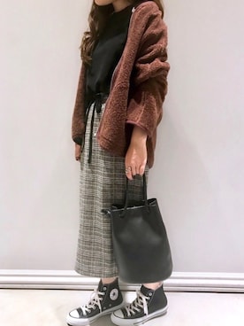 「SHARE PARK（シェアパーク）のアイテム」を使った、Y.Myuさん（レディース・151cm）の秋コーディネート