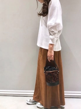 「ワッフル」｜「アイテム（スニーカー）」を使った、Y.Myuさん（レディース・151cm）の秋コーディネート