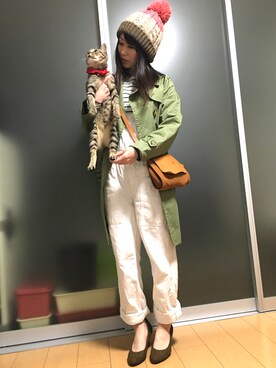 高野軍曹さん（レディース・158cm）の春コーディネート