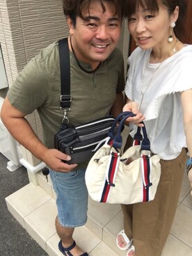 「EN ROUTE（アンルート）のアイテム（パンツ）」を使った、高野軍曹さん（レディース・158cm）の夏コーディネート
