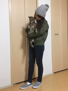 高野軍曹さん（レディース・158cm）の秋コーディネート