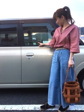 高野軍曹さん（レディース・158cm）の秋コーディネート