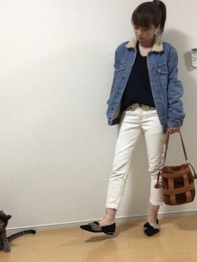 高野軍曹さん（レディース・158cm）の冬コーディネート