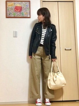 「CONVERSE（コンバース）のconverse（コンバース） ALL STAR OX（オールスターOX）（スニーカー）」を使った、高野軍曹さん（レディース・158cm）の春コーディネート